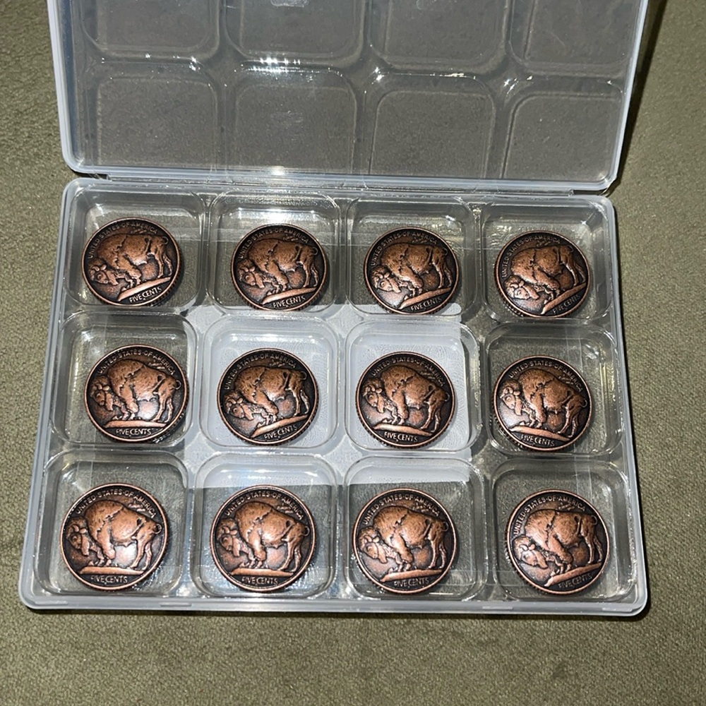 Coin Buttons…copper